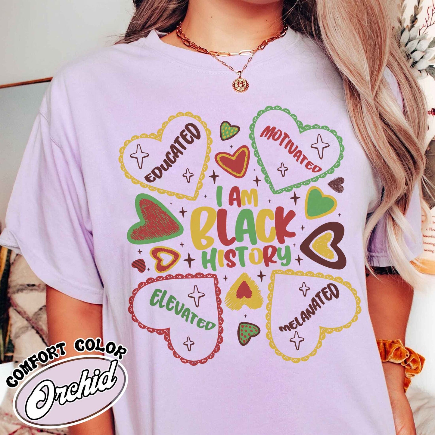 Human Rights Comfort Color Shirt, Educated Motivated Elevated Shirt, Black History Shirt, Black Pride Shirt