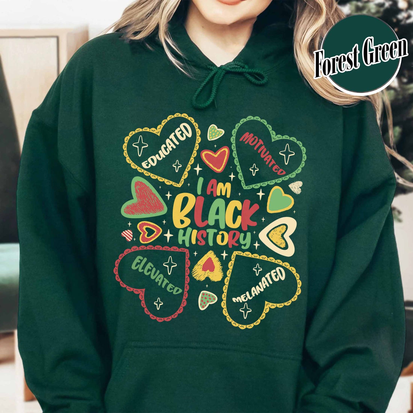 Human Rights Hoodie, Educated Motivated Elevated Hoodie, Black History Hoodie, Black Pride Hoodie