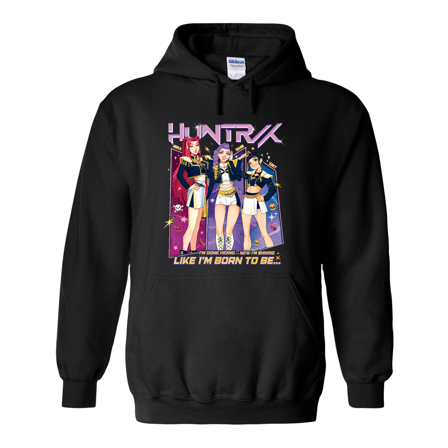 Huntrix Demon Hunters Hoodie, Kpop Anime Girl Hoodie, Saja Girls Fan Hoodie, Kpop Huntrix Merch, Kpop Lover Gift for Fans