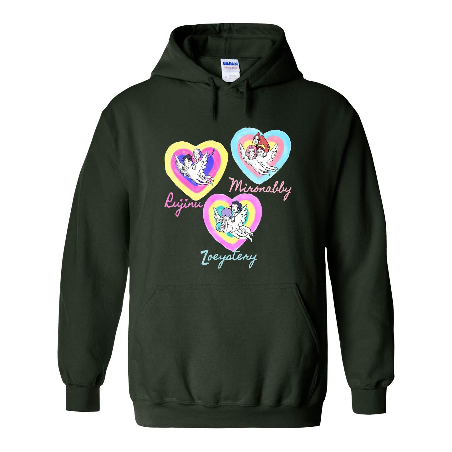 Kpop Demon Hunters Hoodie, Huntrix Saja Boys Hoodie, Rujinu Zoeystery Miromabby Hoodie