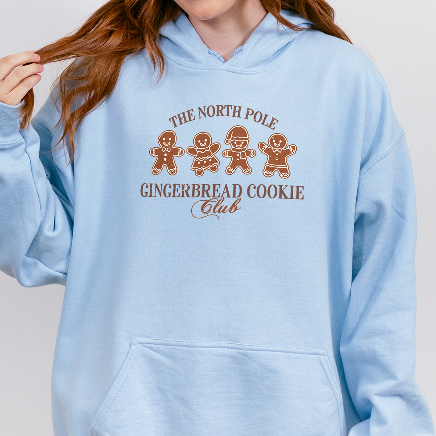 Gingerbread Cookie Club Hoodie: Vintage Holiday Hoodie