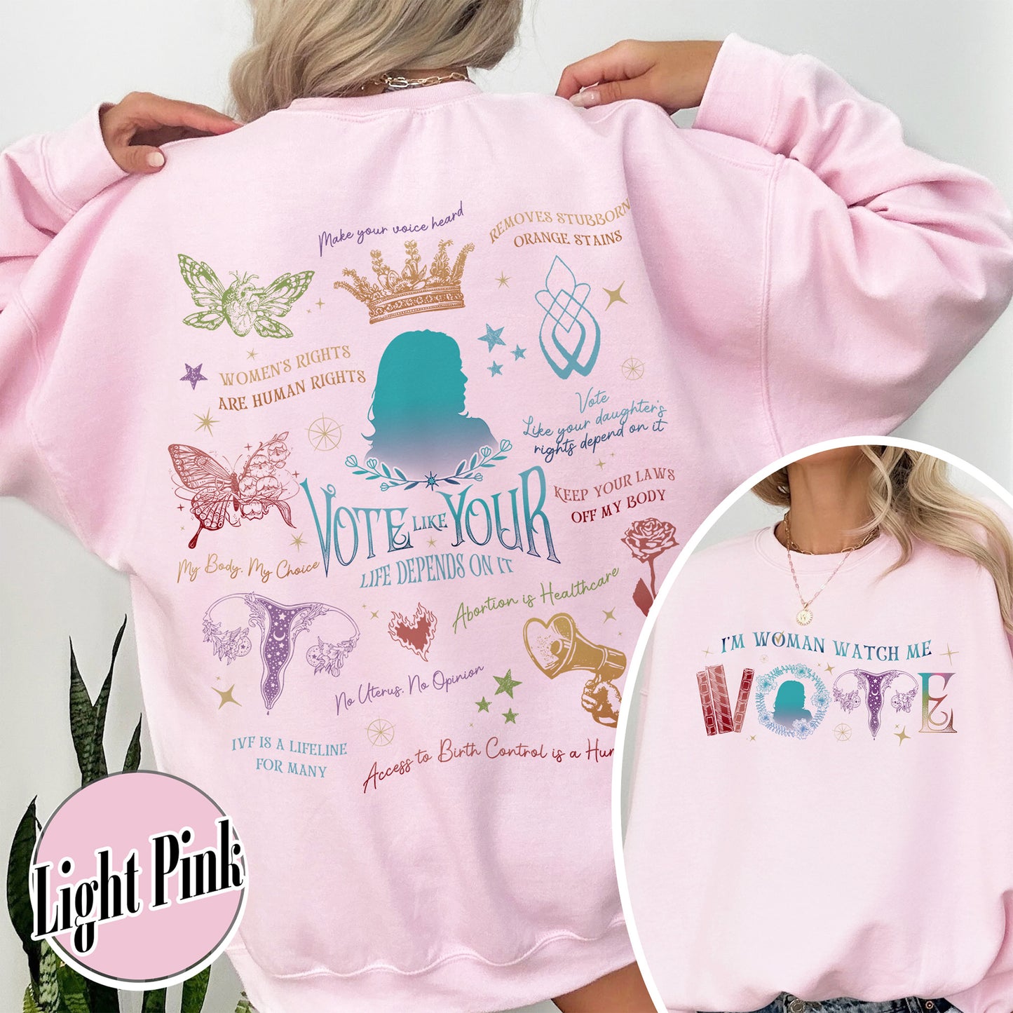 Election Sweatshirt, Vote Like Your Granddaughter’s Rights Depend on It Sweatshirt, Vote-Vote Sweatshirt