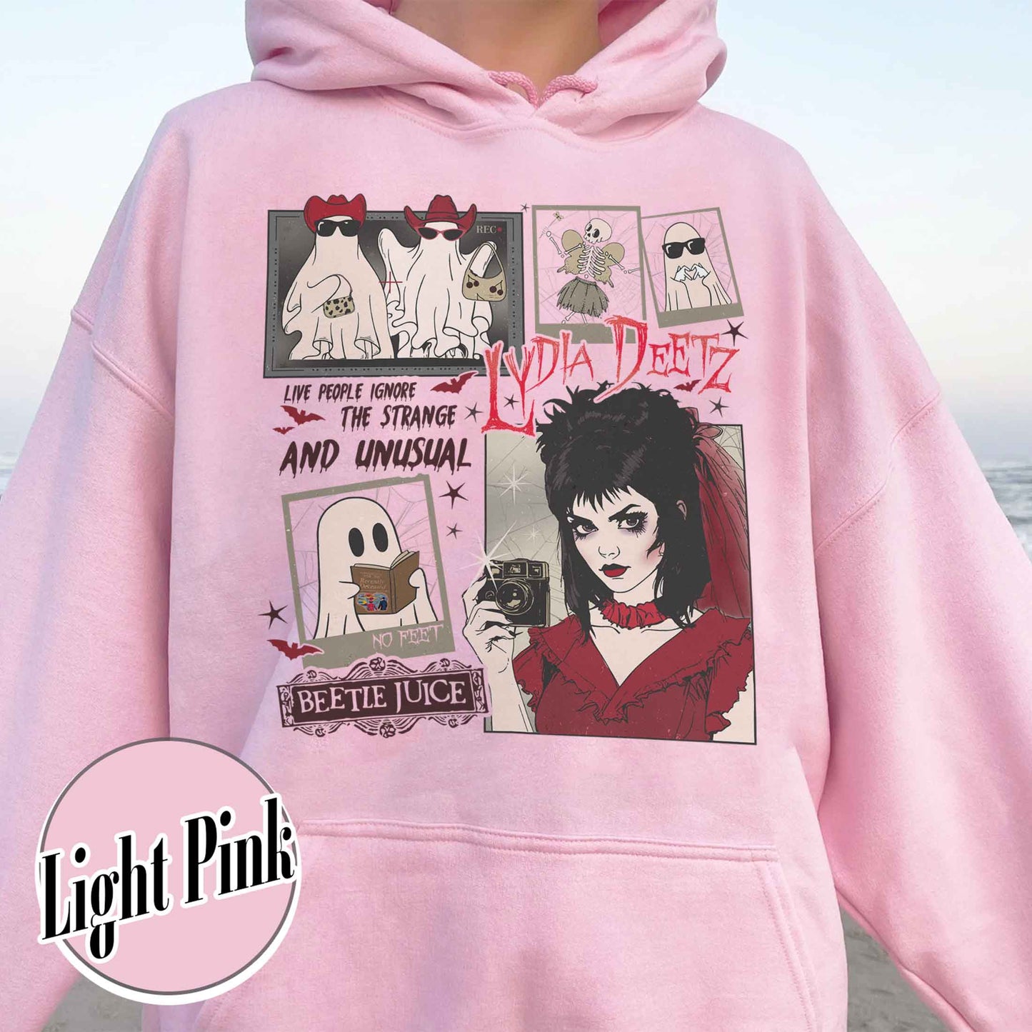 Halloween Horror Hoodie, Beetlejuice 1988 Movie Hoodie, Beetlejuice Strange N Unusual Hoodie