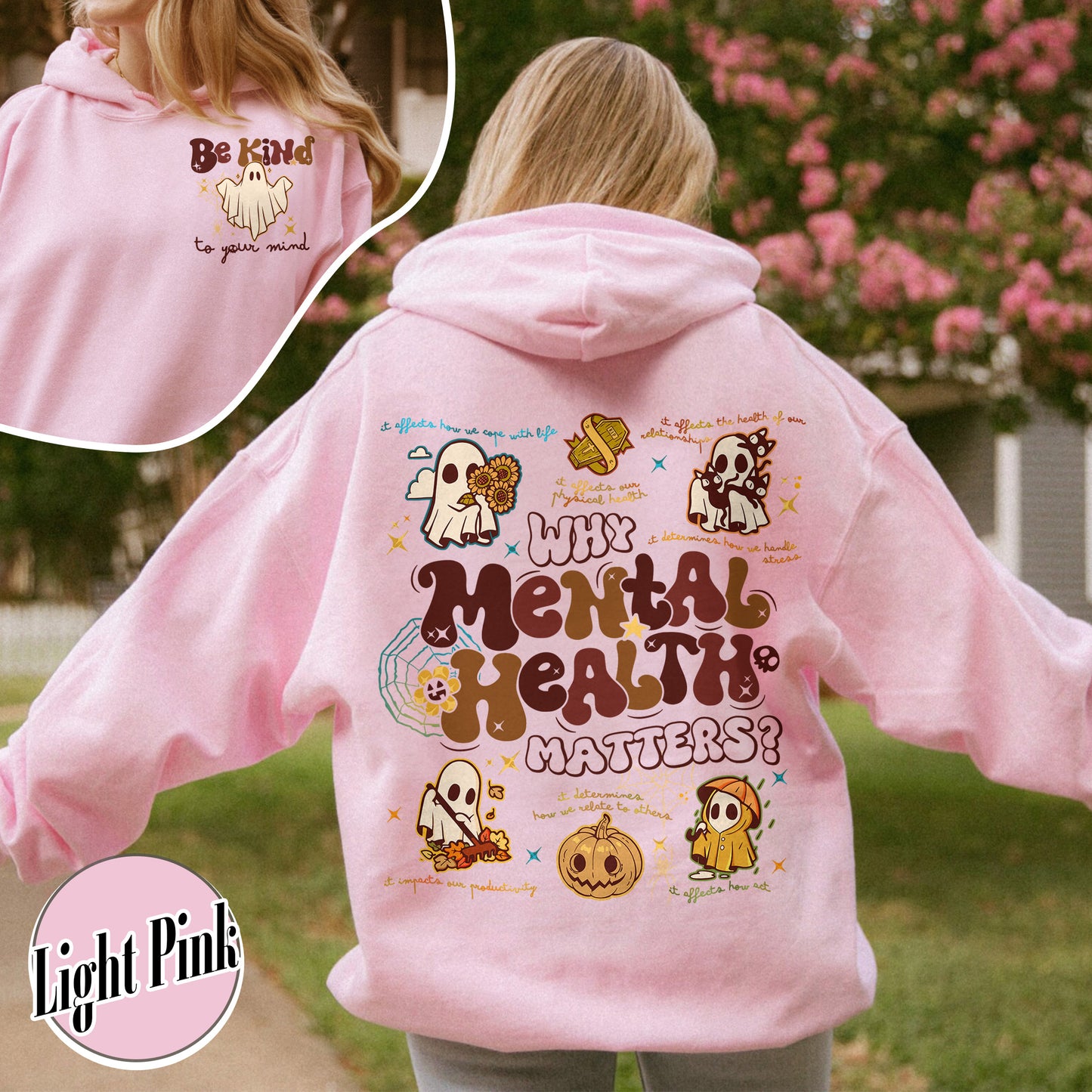 Halloween Mental Health Hoodie, Don’t Ghost Your Feelings Hoodie, Therapist School Counselor Hoodie
