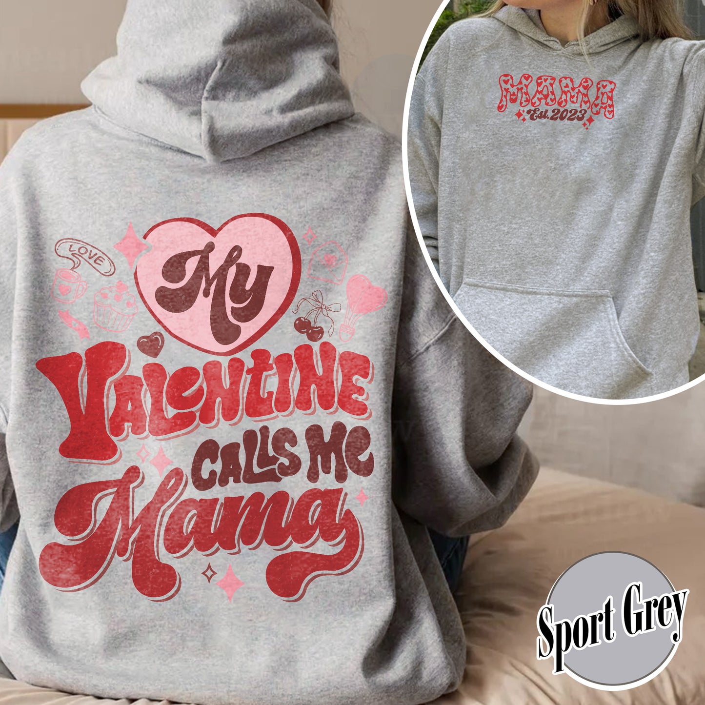 Mama Valentines Hoodie,Valentines Day Hoodie For Woman,Valentines Day Gift,Valentines Mom Gift