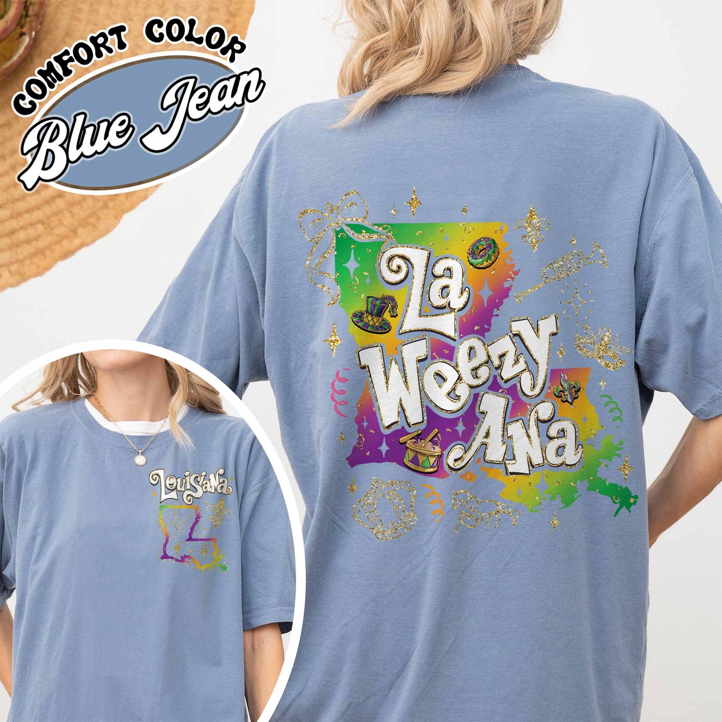 Mardi Gras Comfort Colors Shirt,La Weezy Ana Shirt,Mardi Gras 2025,Fat Tuesday,Funny Mardi Gras Shirt