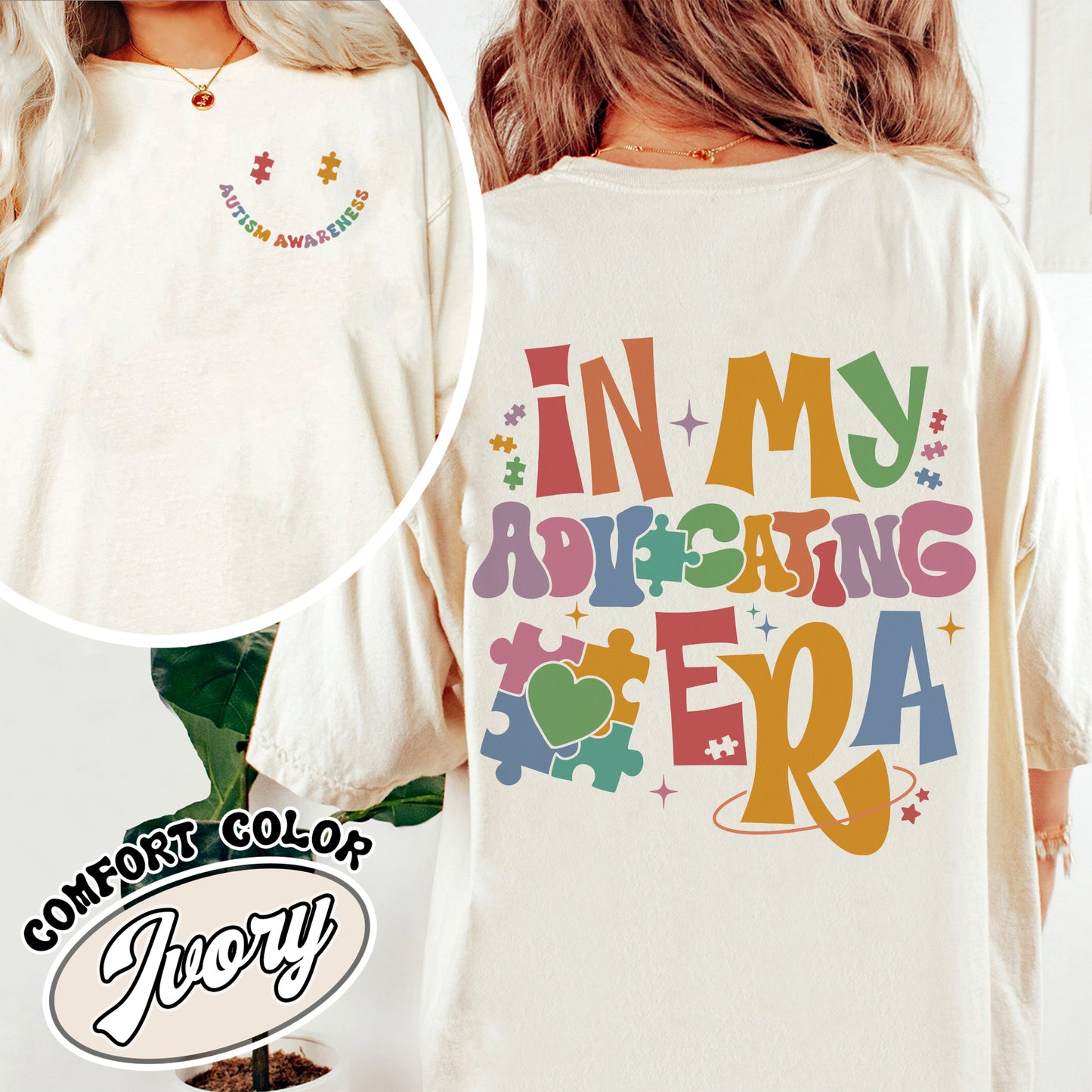 Autism Awareness Comfort Color Shirt, Autism Shirt Family, in My Advocating Era, Sped Teacher Shirt