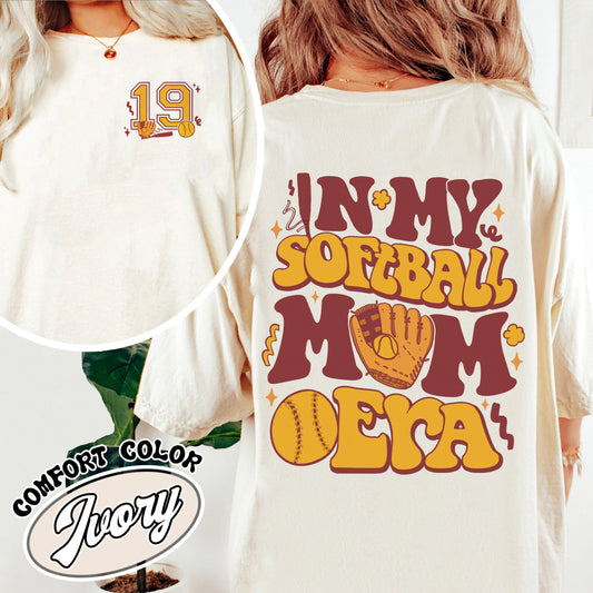 Soft Ball Mom Comfort Color Shirt, Softball Mom Era, Softball Mom Era, Somebodys Feral Softball Mom, In My Softball Mom Era, Custom Softball Mom
