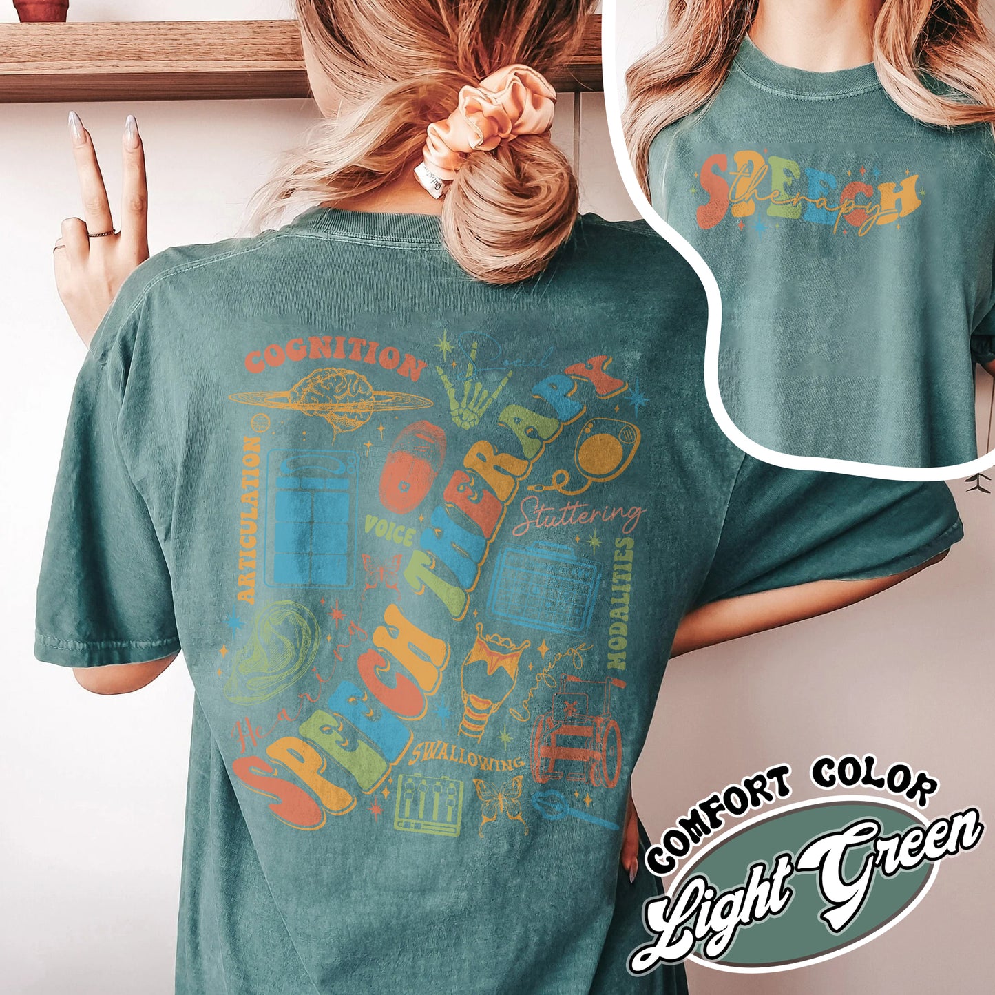 Speech Therapy Month Comfort Colors Shirt, Its a Good Day for Speech Therapy, Good Day for Speech Therapy Shirt, Speech Language Pathologist, Sign, Slp Gifts Funny,