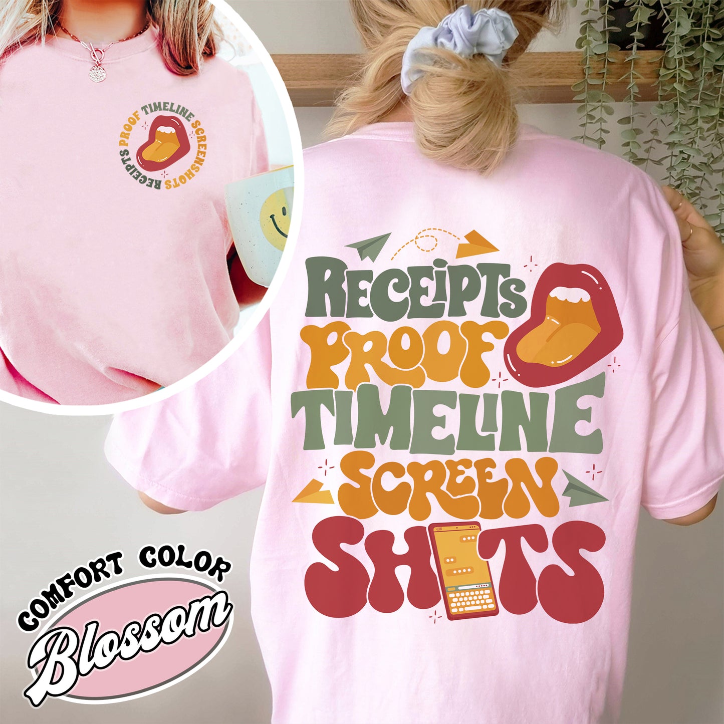 Receipts Proof Timeline Screenshots Comfort Color Shirt, Receipts Proof Timeline Screenshots Shirt, Receipts Proof Timeline Screenshots, Funny Shirt