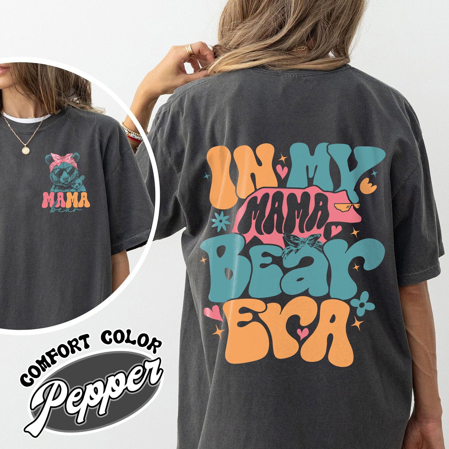 In My Mama Bear Era Comfort Color Shirt,Funny Mama Bear Shirt,Cute Mama Bear Shirt,Mom Bear Shirt,Cool Mama Club,Mama Bear