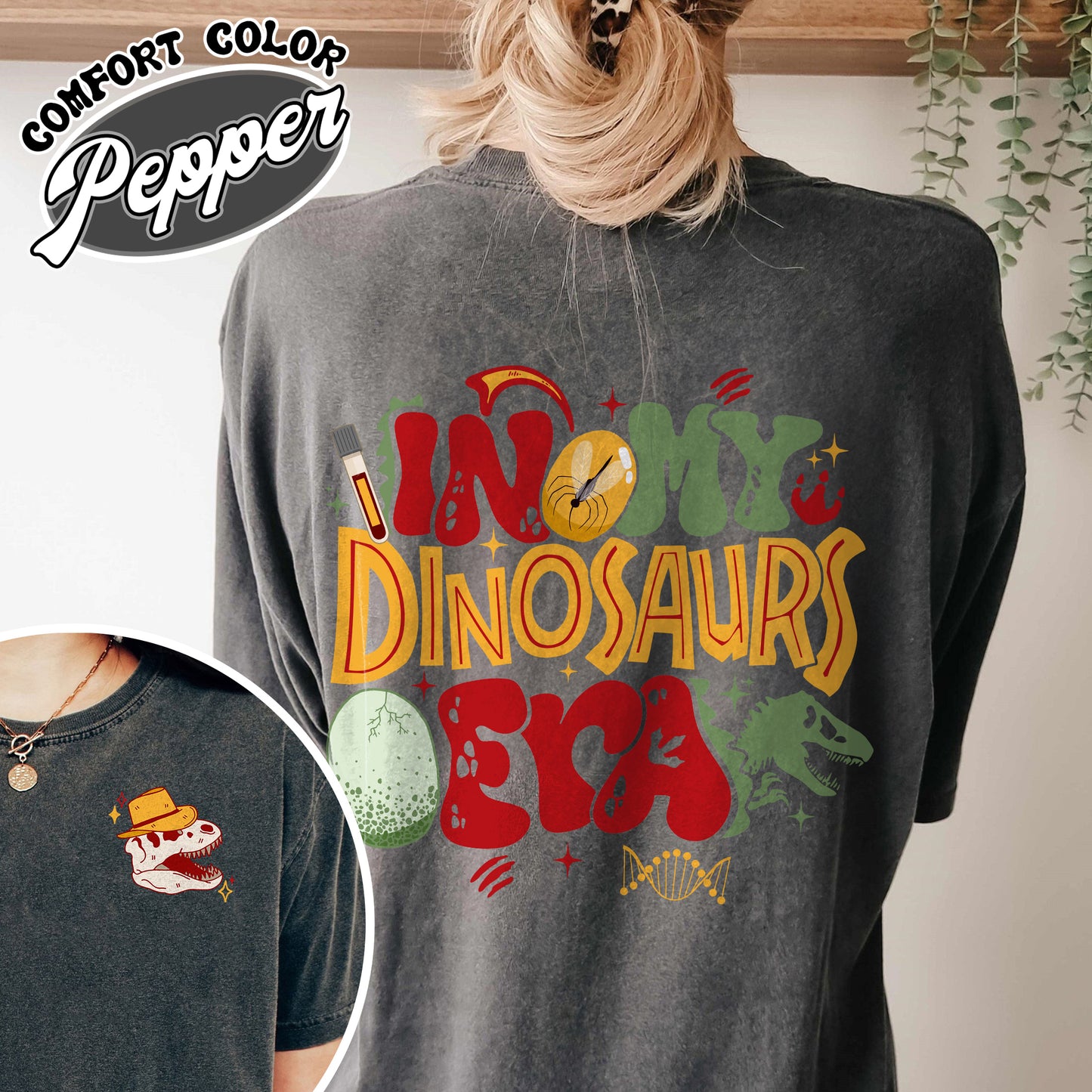 Dinosaur Comfort Color Shirt,in My Dinasours Era Shirt, Cute Dinosaur Shirt,Family Dinosaur Shirt
