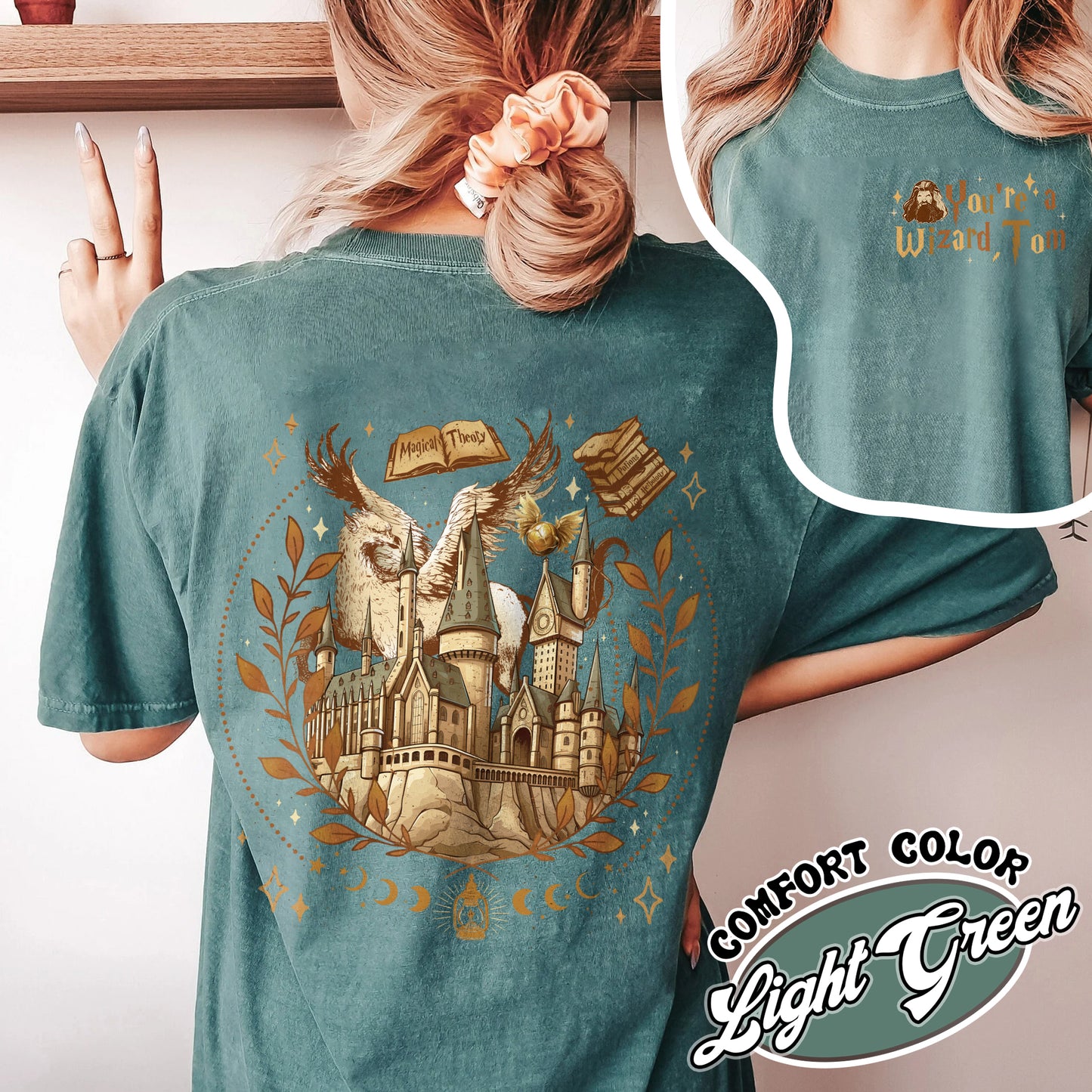 Bookish Comfort Colors Shirt,Wizard Castle Book Shirt, Wizard Era, You’re a Wizard Shirt, HP Shirt