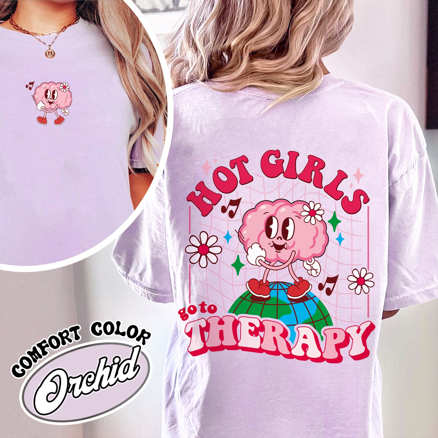 Mental Health Matters Comfort Color Shỉt, Funny Mental Health, Hot Girls Go to Therapy Shirt, Mental Health Shirt Feelings Matter, Therapy Shirt
