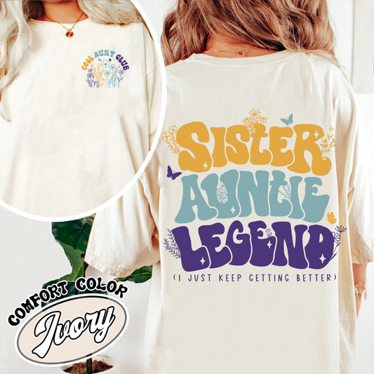 Cool Aunt Club Comfort Color Shirt, Cool Aunts Club Shirt, Cool Sister Club