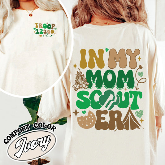 In My Mom Scout Era Comfort Color Shirt, Girl Scout Mom T Shirt, Scout Mom Era, Girl Scout Mom Shirt, Cookie Mom Girl Scout, Girl Scout Shirt For Mom