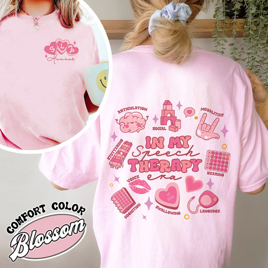 Speech Therapy Valentine Comfort Color Shirt, in My Speech Therapy Era Shirt, Speech Therapy Valentine Shirt, Speech Therapy Shirt Valentines Day