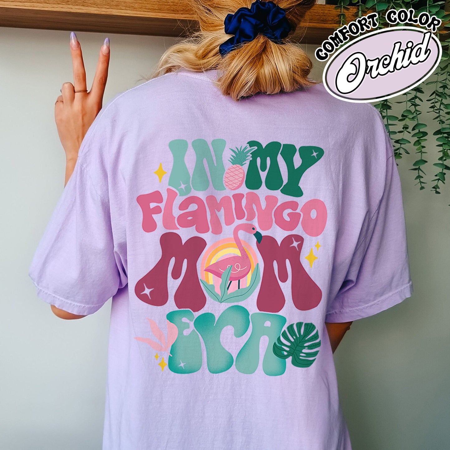 In My Flamingo Mom Era Comfort Color Shirt,Pink Flamingo Shirt, Gift for Mom, Flamingo Shirt, Mom Shirt,Pink Flamingo Shirt, Pink Flamingo T-Shirt