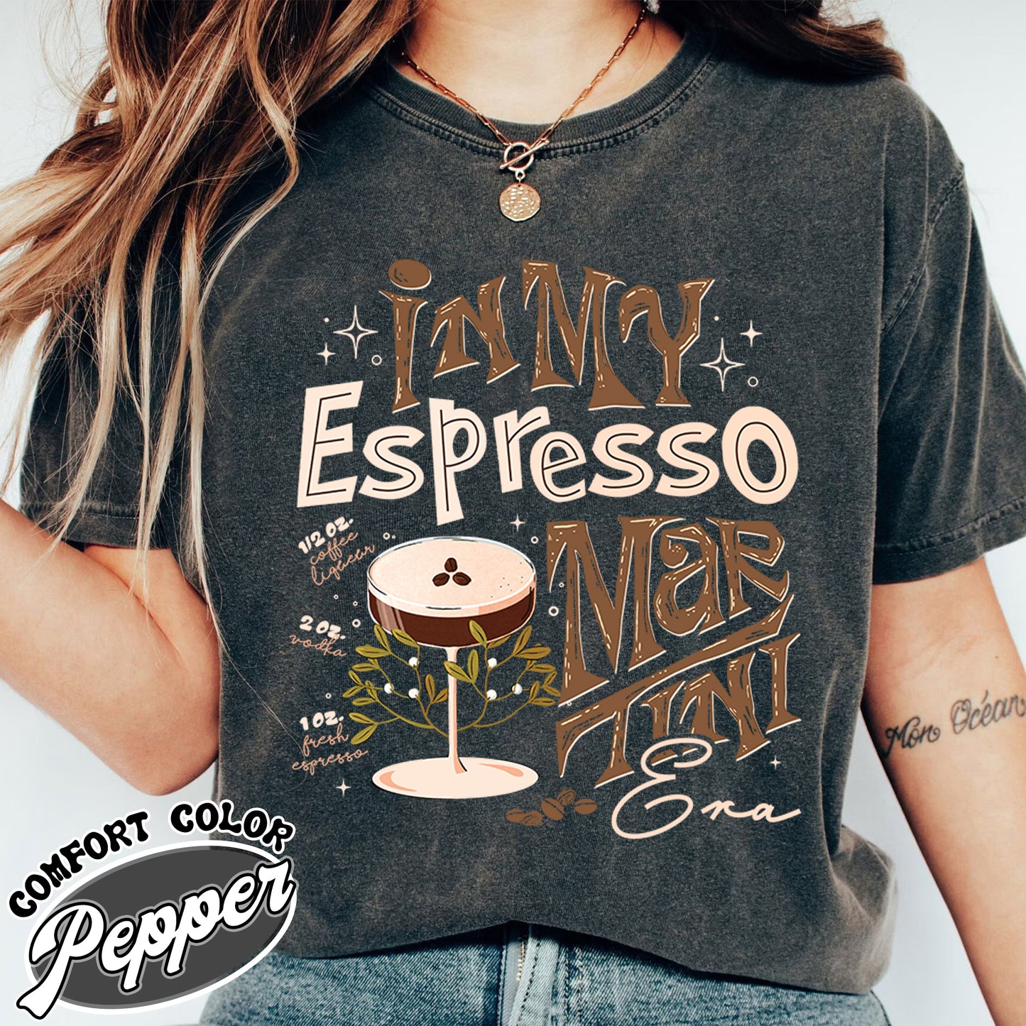 Espresso Martini Comfort Color Shirt, Espresso Martini Cocktail Club, Gifts For Espresso Martini Lover, Espresso Martini, Aesthetic Shirt