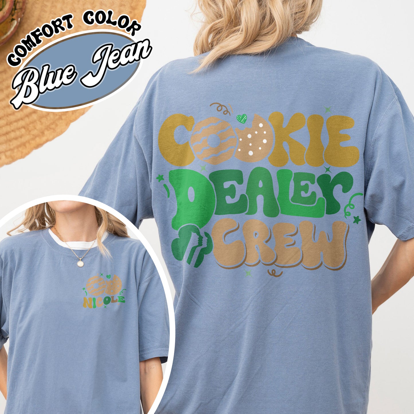 Girl Scout Comfort Color Shirt, Cookie Dealer Shirt, Scout Shirt, Girl Scout Shirt Era