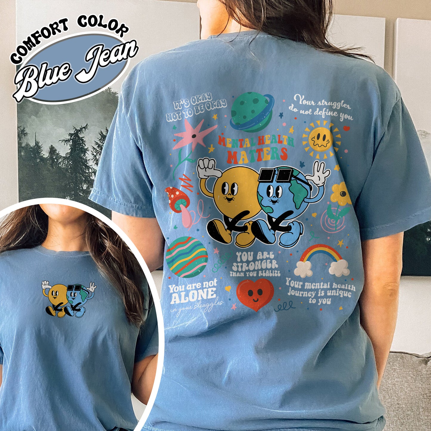 Mental Health Matters Comfort Color Shirt, Mental Health Matters, Mental Health Shirt Feelings Matter, 988 Mental Health Matters, Mental Health Gift