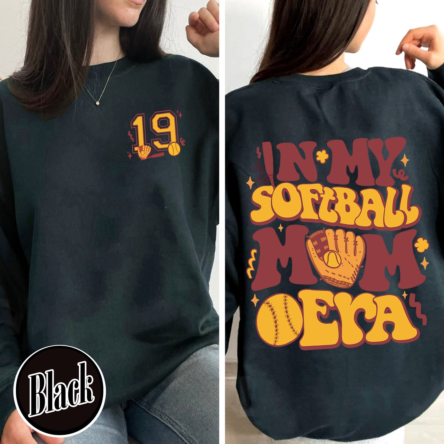 Soft Ball Mom Sweatshirt, Softball Mom Era, Somebodys Feral Softball Mom, In My Softball Mom Era, Custom Softball Mom Sweater
