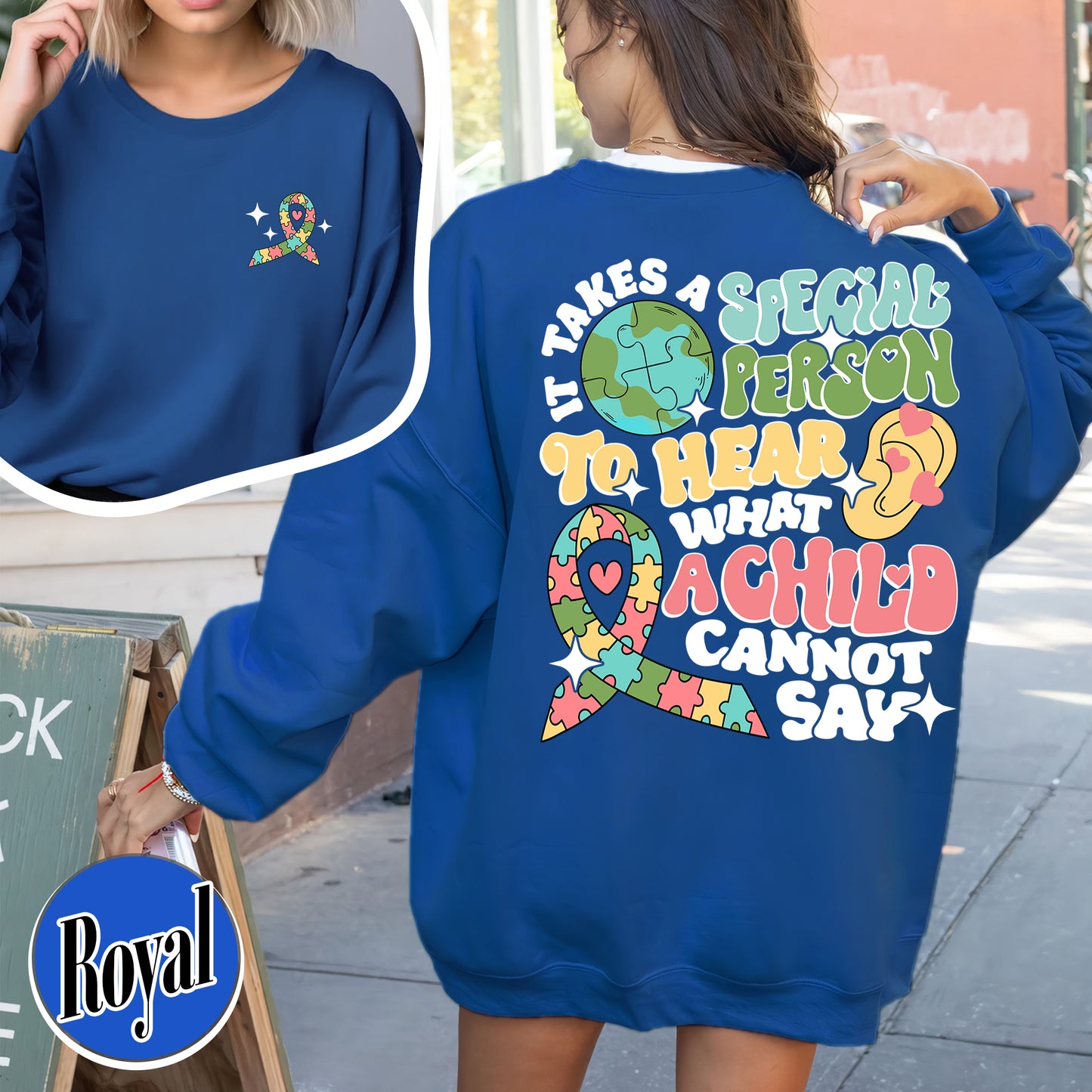 Special Ed Teacher Sweatshirt, Special Ed Teacher, It Takes a Special Person To Hear What a Child Cannot Say, Special Education Sweatshirt