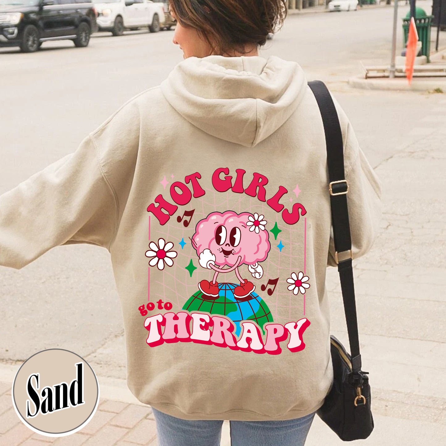 Funny Mental Health Hoodie, Hot Girls Go to Therapy Hoodie, Mental Health Hoodie Feelings Matter, Therapy Hoodie