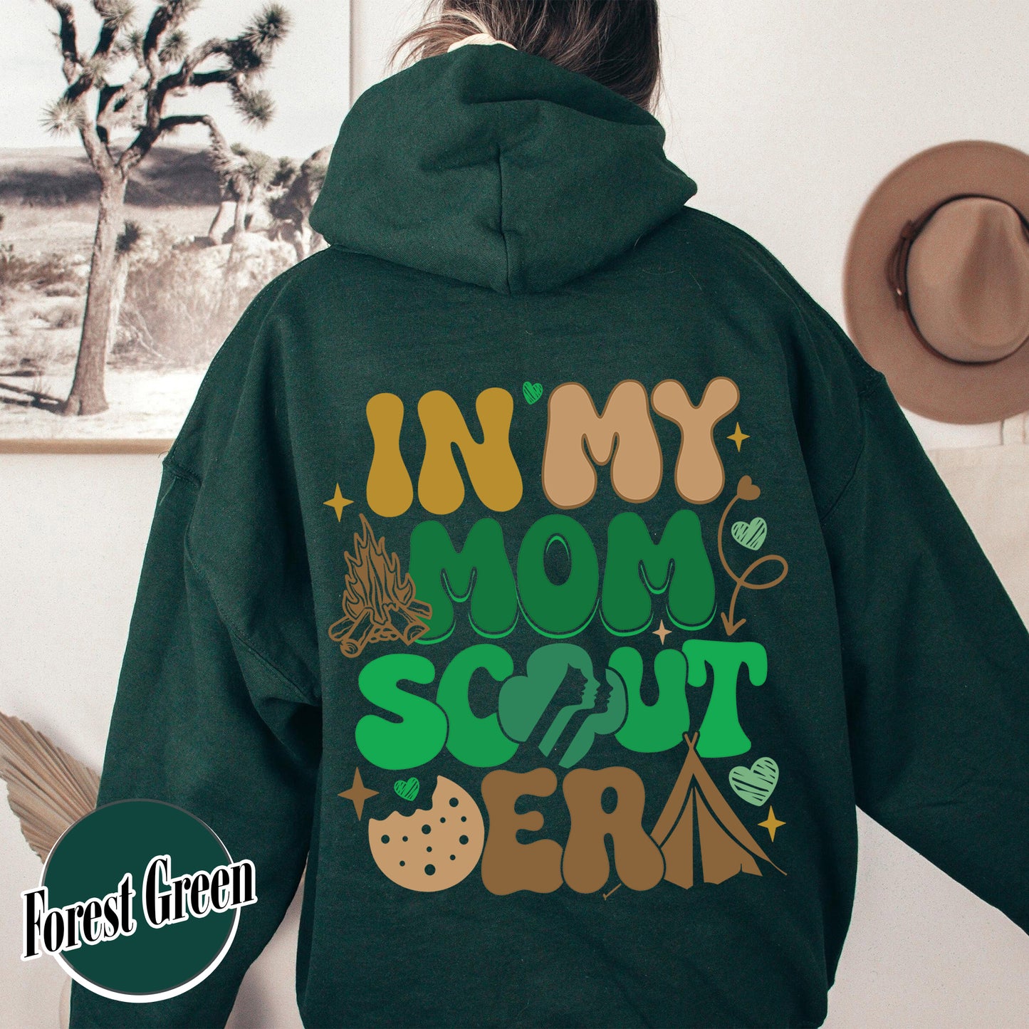 In My Mom Scout Era Hoodie, Girl Scout Mom Hoodie, Scout Mom Era, Girl Scout Mom Hoodie, Cookie Mom Girl Scout, Girl Scout Hoodie For Mom