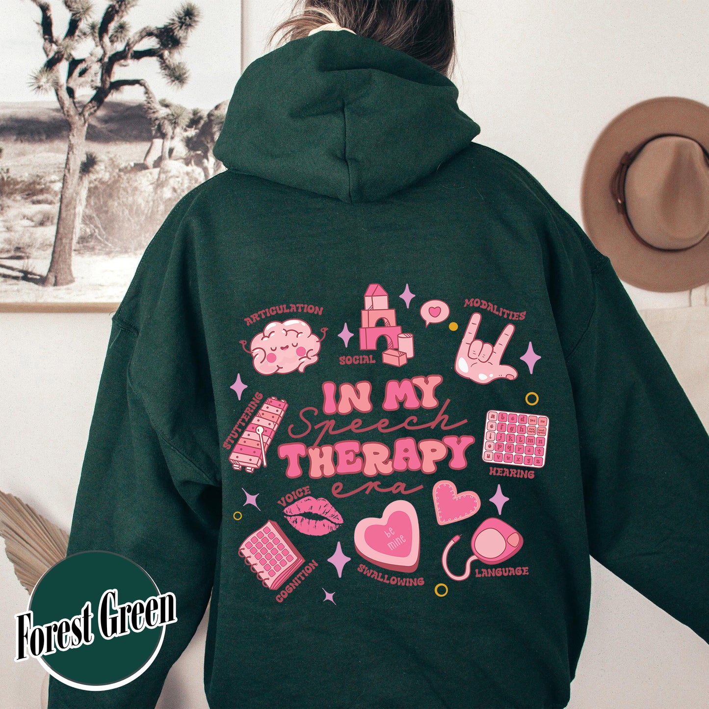 Speech Therapy Valentine Hoodie, in My Speech Therapy Era Hoodie, Speech Therapy Valentine, Speech Therapy Hoodie Valentines Day