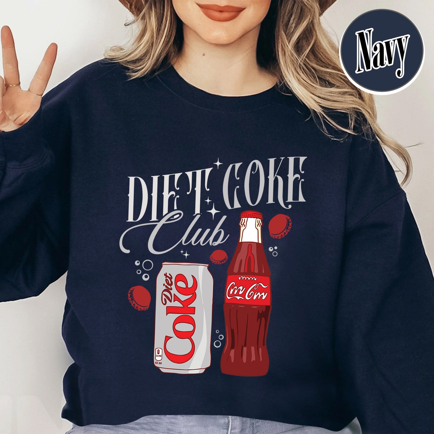 Gift for Diet Coke Lover, Diet Coke Club Sweatshirt, Funny Diet Coke Sweatshirt, Diet Coke Crewneck Sweatshirt, Diet Coke, Gifts for Her