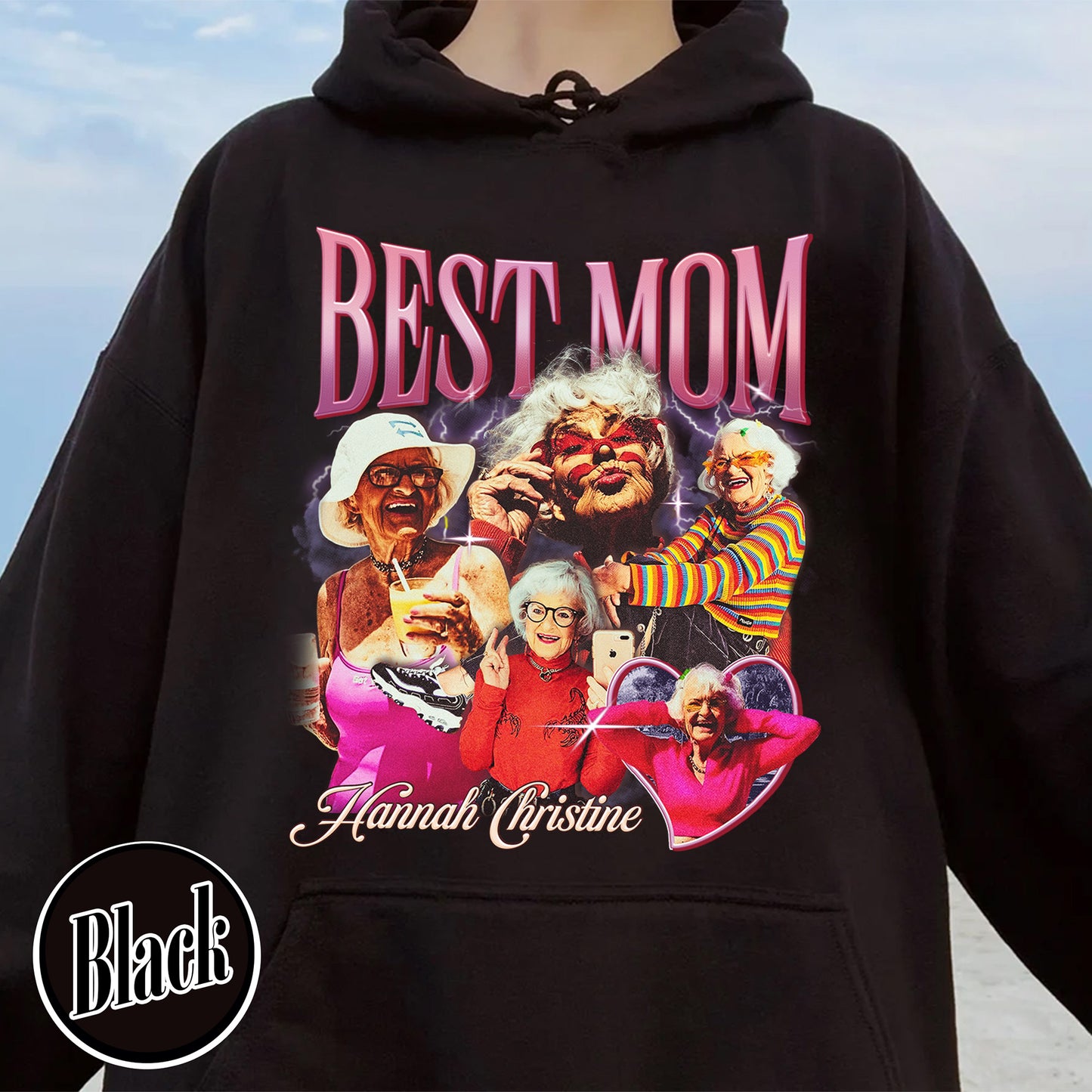 Mother’s Day Hoodie, Custom Best Mom Hoodie, Personalized Bootleg Best Mom Hoodie