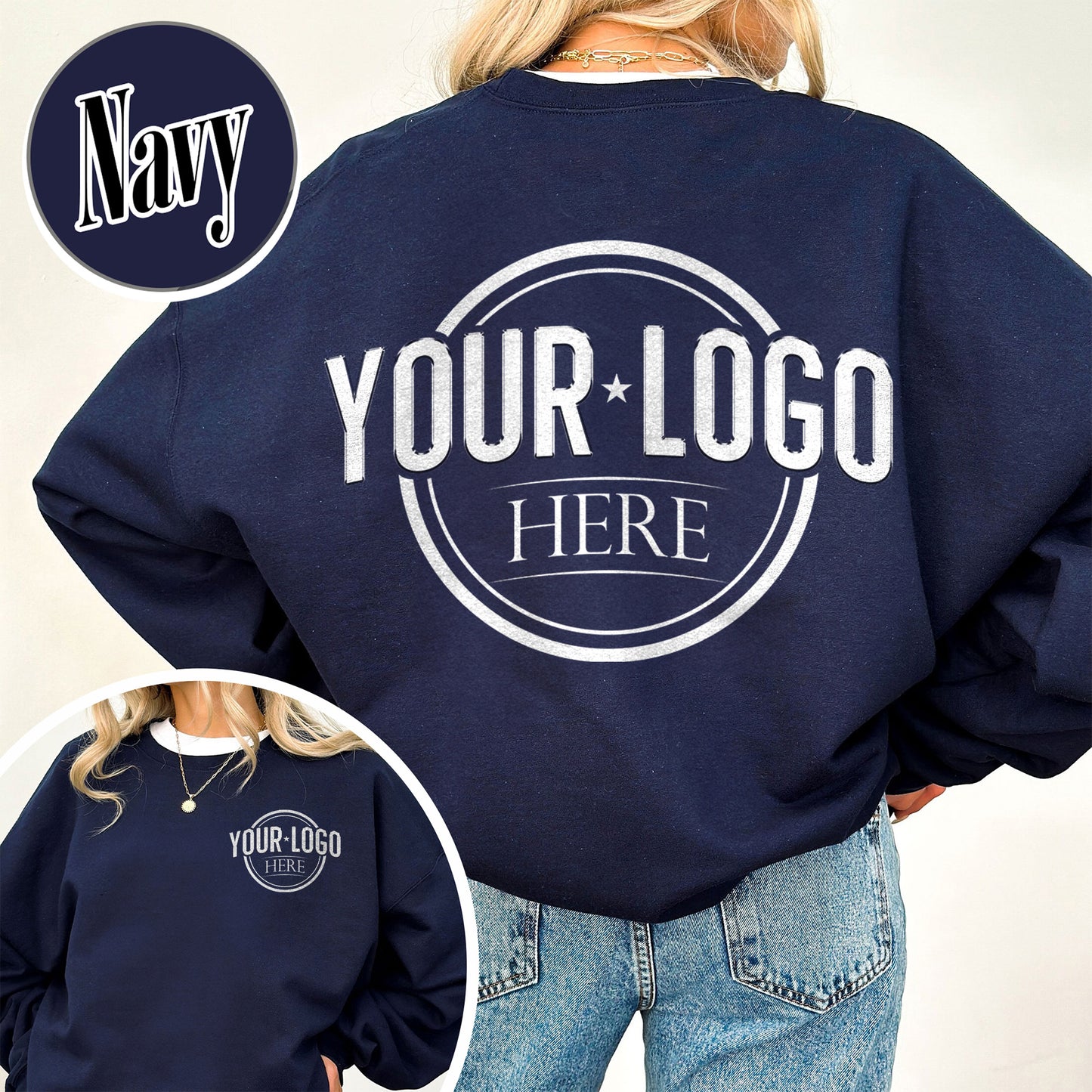 Custom Business Logo Sweatshirt, Custom Shirt of My Logo, Your Logo Here Sweatshirt
