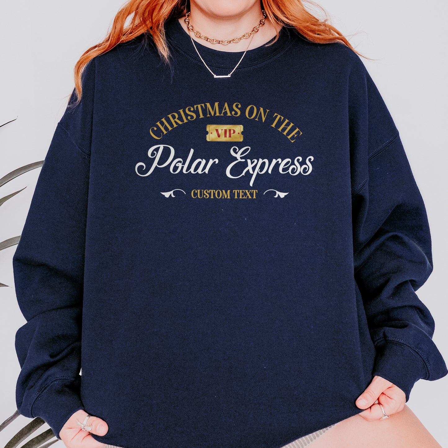 Polar Express Family Christmas Sweatshirt, Custom Matching Holiday Sweatshirt, Personalized Christmas Sweatshirt