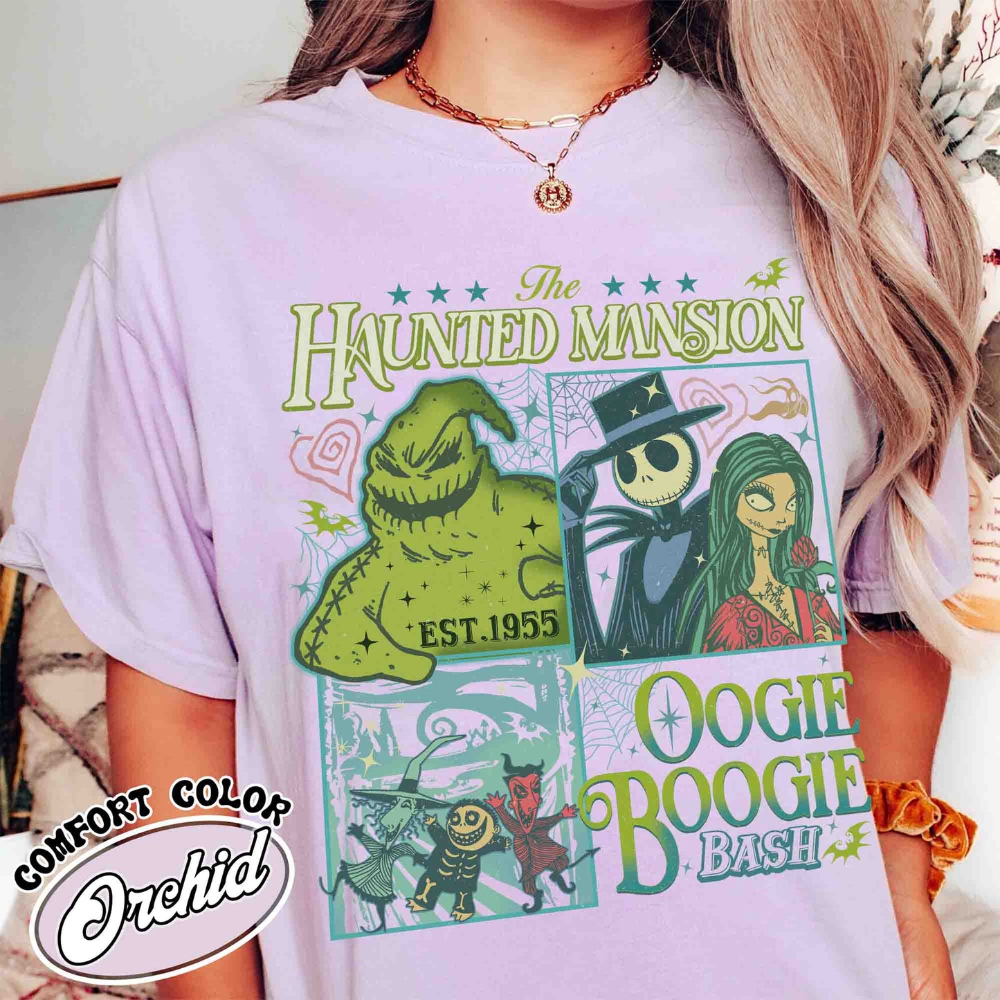 Disney Halloween Comfort Color Shirt, Nightmare on Main Street Shirt, Haunted Mansion Shirt