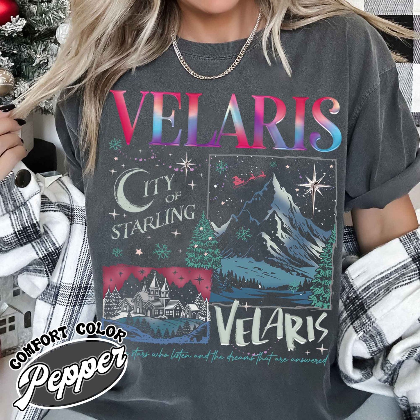 Velaris City Starlight Shirt, Velaris City Shirt, Bookish Gift, Acotar Book Club, Booked for Christmas Acotar, Velaris the Night Court Acotar