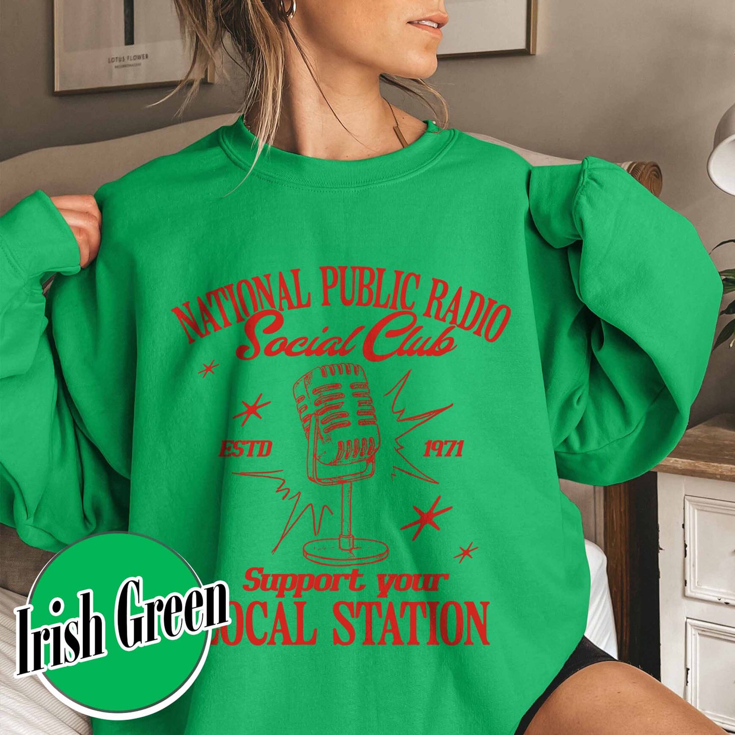 Political Protest Sweatshirt, Protect Public Broadcasting Local TV Sweatshirt, Support National Public Radio Sweatshirt