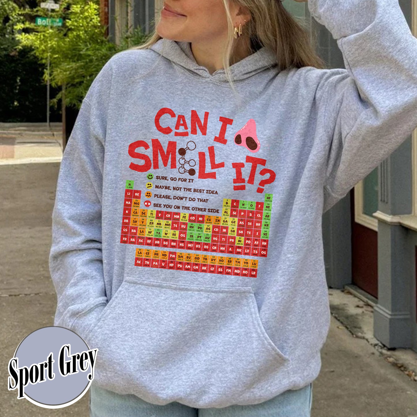 Funny Chemistry Hoodie,Can I Lick Or Smell It Periodic Table Hoodie, Elements Table Hoodie