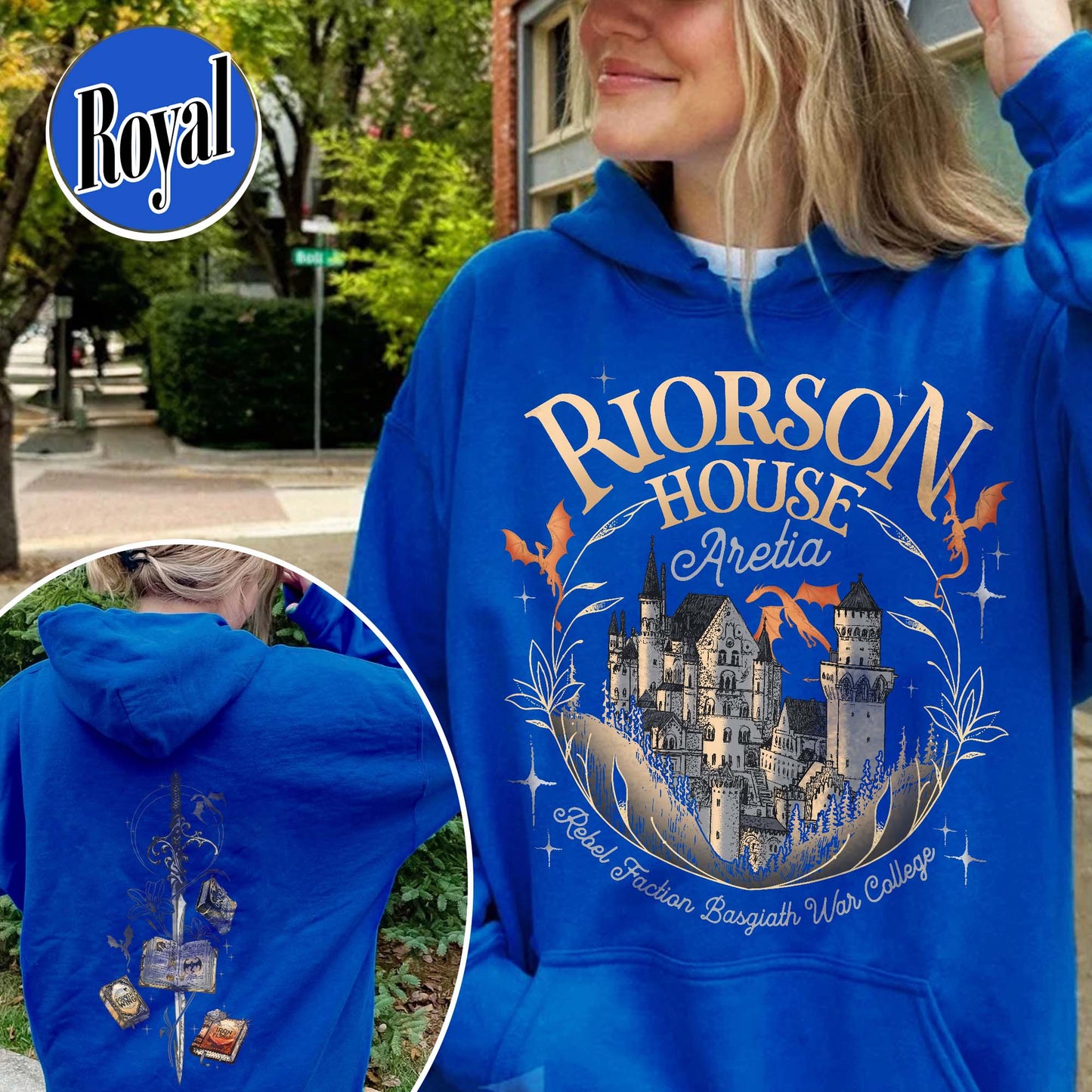 Rebecca Yoros Fourth Wing Hoodie, Xaden Riorson House Aretia Hoodie, Dragon Rider Hoodie