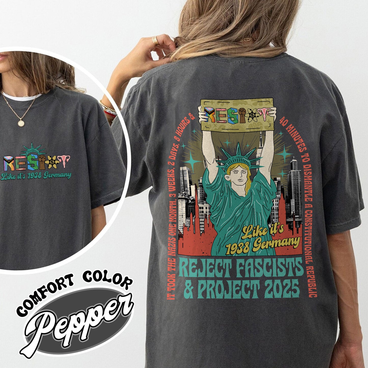 Resist Comfort Colors Shirt, Fdt shirt,Not my president tee, Strong Women Shirt, Political Tee