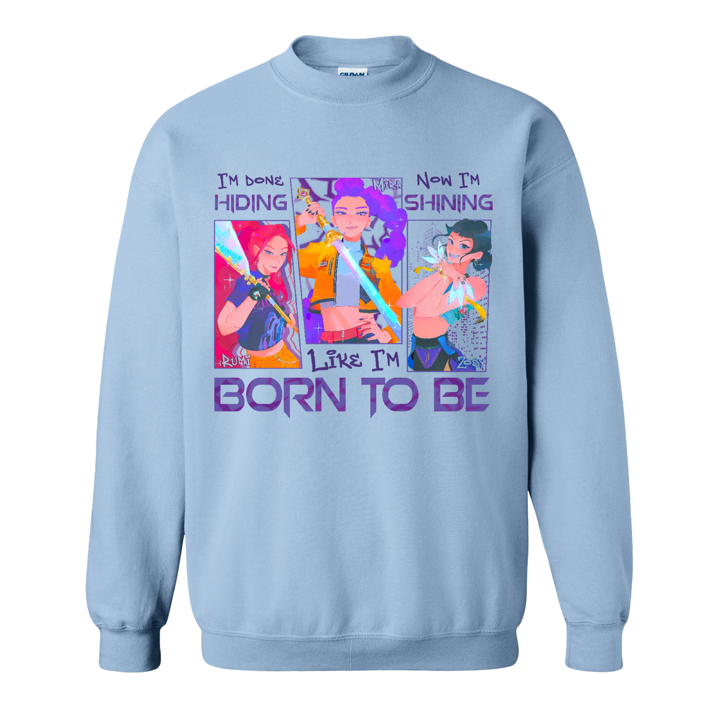 Kpop Demon Hunter Sweatshirt, Derpy and Sussy Funny Raven Sweatshirt, Saja Boys Fans Sweatshirt