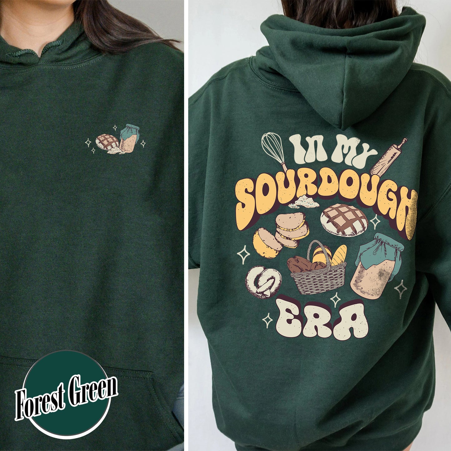 Sourdough Bread Hoodie, Sourdough Hoodie, In My Sourdough Era, Sourdough Starter Hoodie