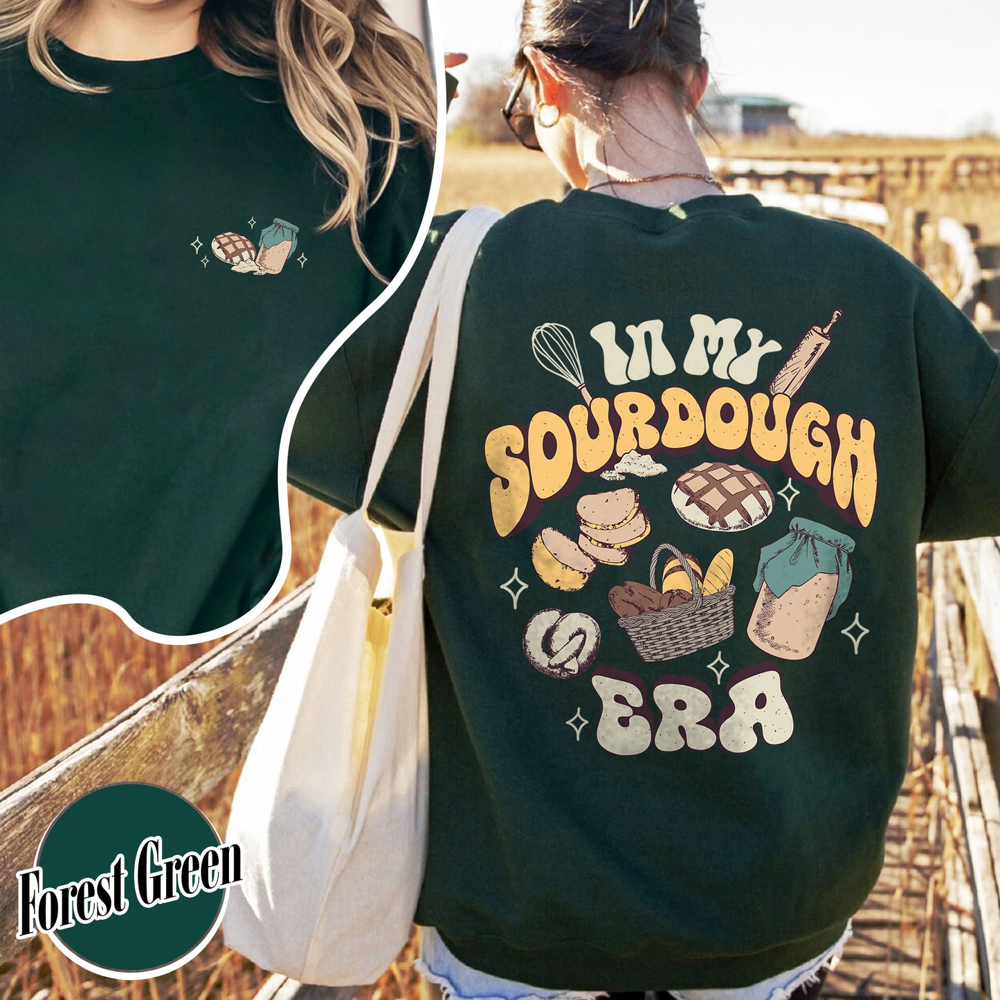 Sourdough Bread Sweatshirts, Sourdough Sweatshirt, In My Sourdough Era, Sourdough Starter Sweatshirt