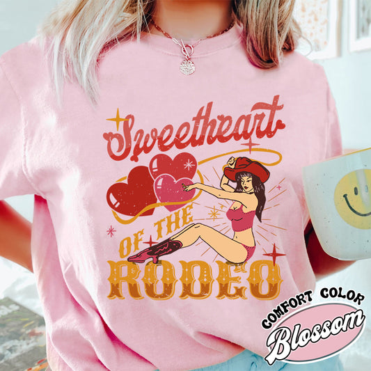 Sweetheart of the Rodeo Comfort Color Shirt, Coors Rodeo Shirt Cowgirl Shirt, Rodeo Shirt, Coors Western Shirt, Vintage Western Cowgirl Shirt