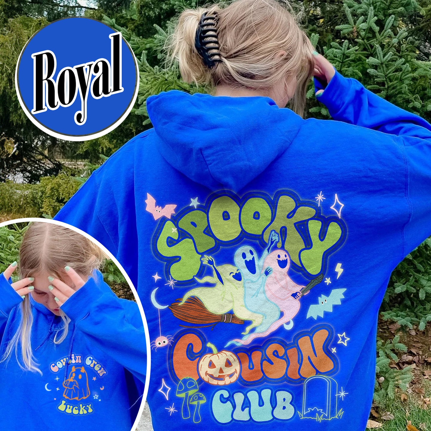 Custom Cousin Crew Hoodie, Spooky Cousin Club Hoodie, Custom Cousin Halloween Crew
