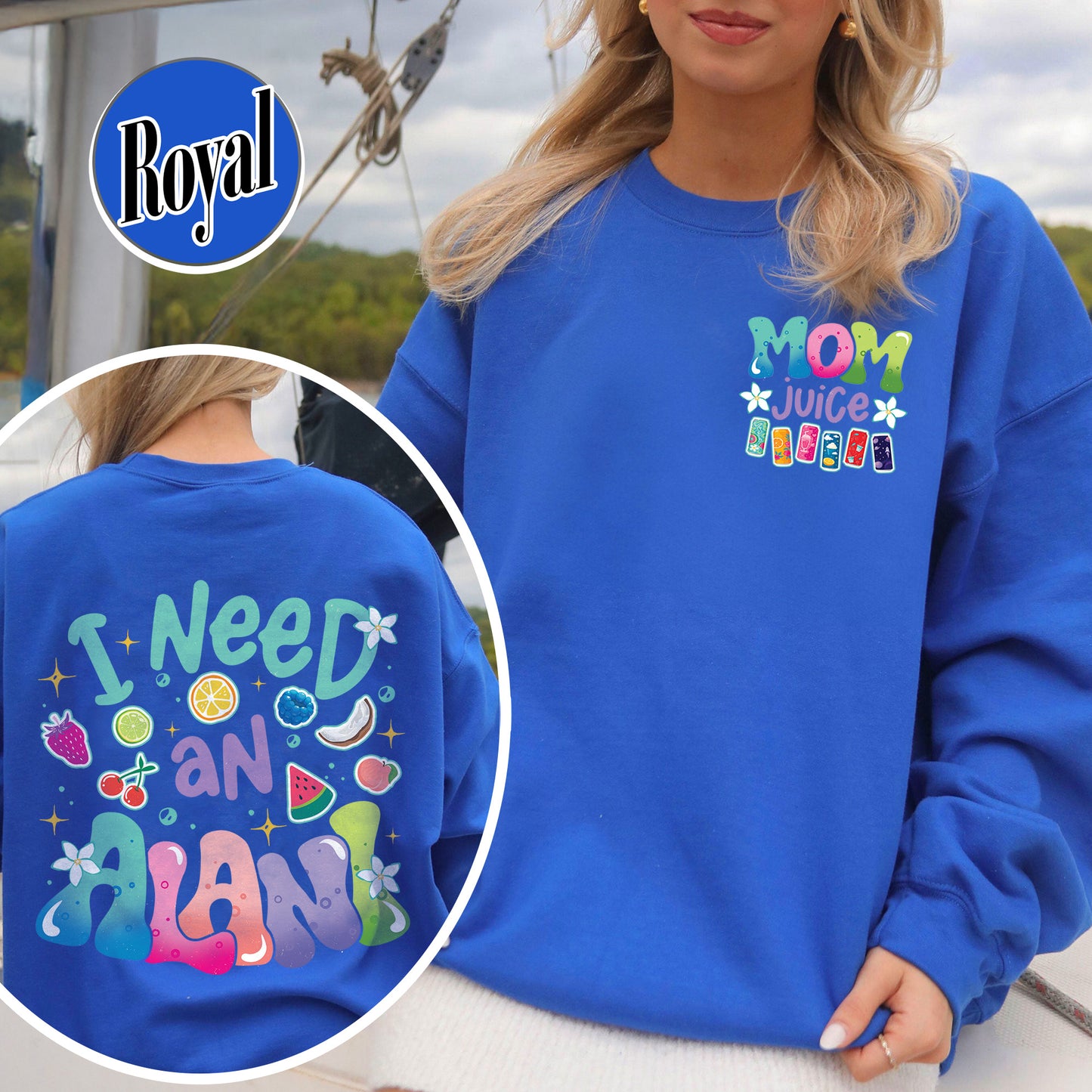 Summer Sweatshirt,Mom juice Sweatshirt, I Need An Alani Sweatshirt, Vintage Summer Sweatshirt