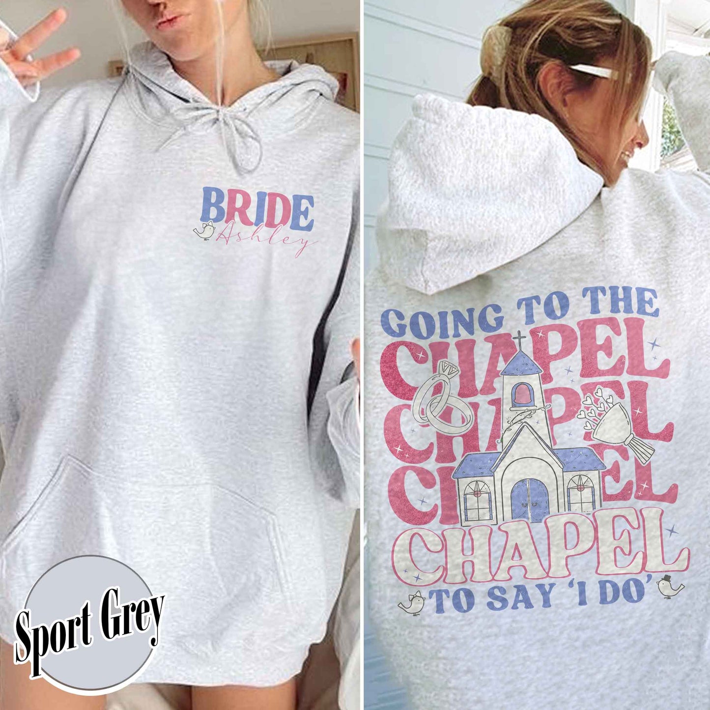 Bachelorette Hoodie, Going to the Chapel Hoodie, Coquette Bachelorette, Bride Hoodie