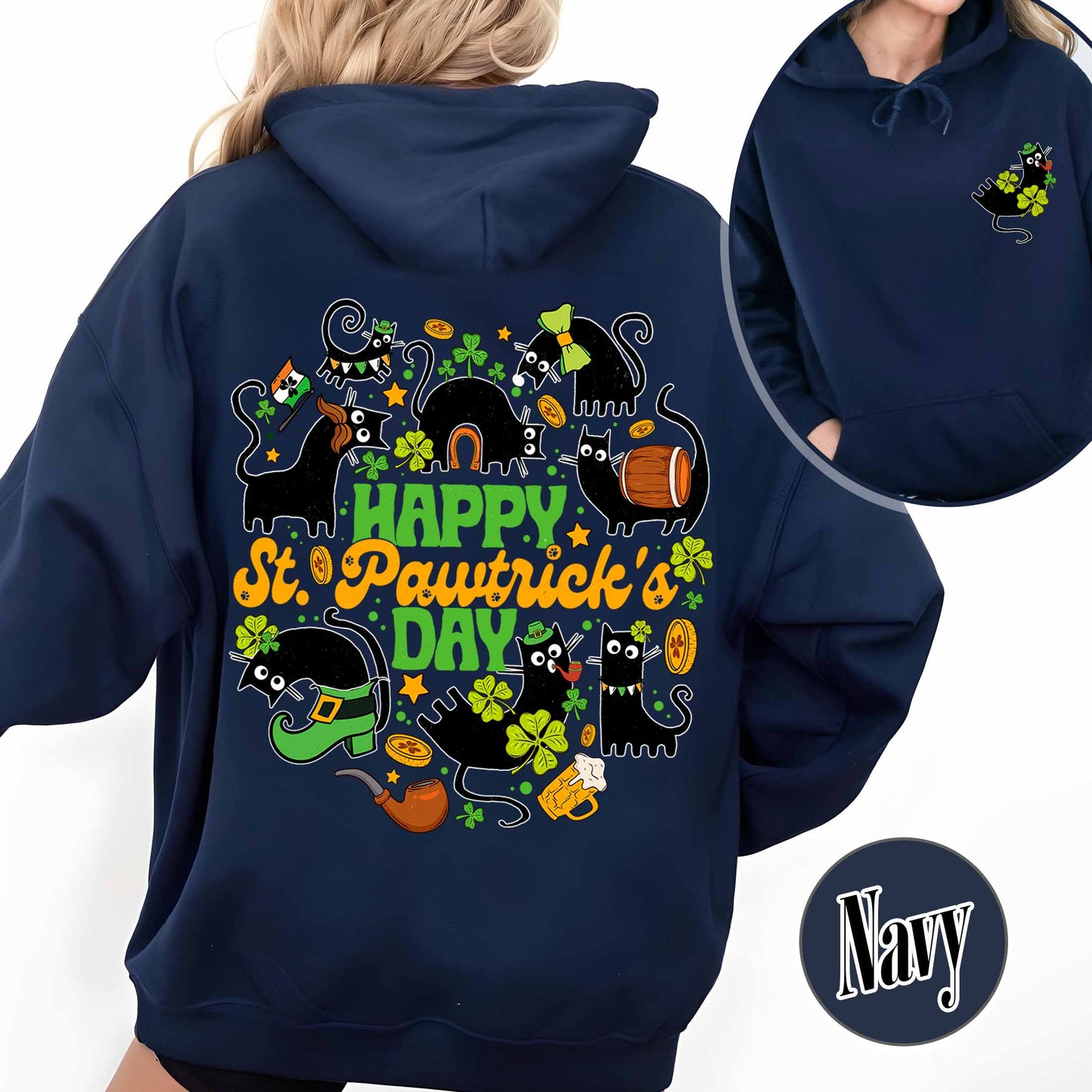 St Patrick’s Day Hoodie, Everybody in the Pub Getting Tipsy Hoodie