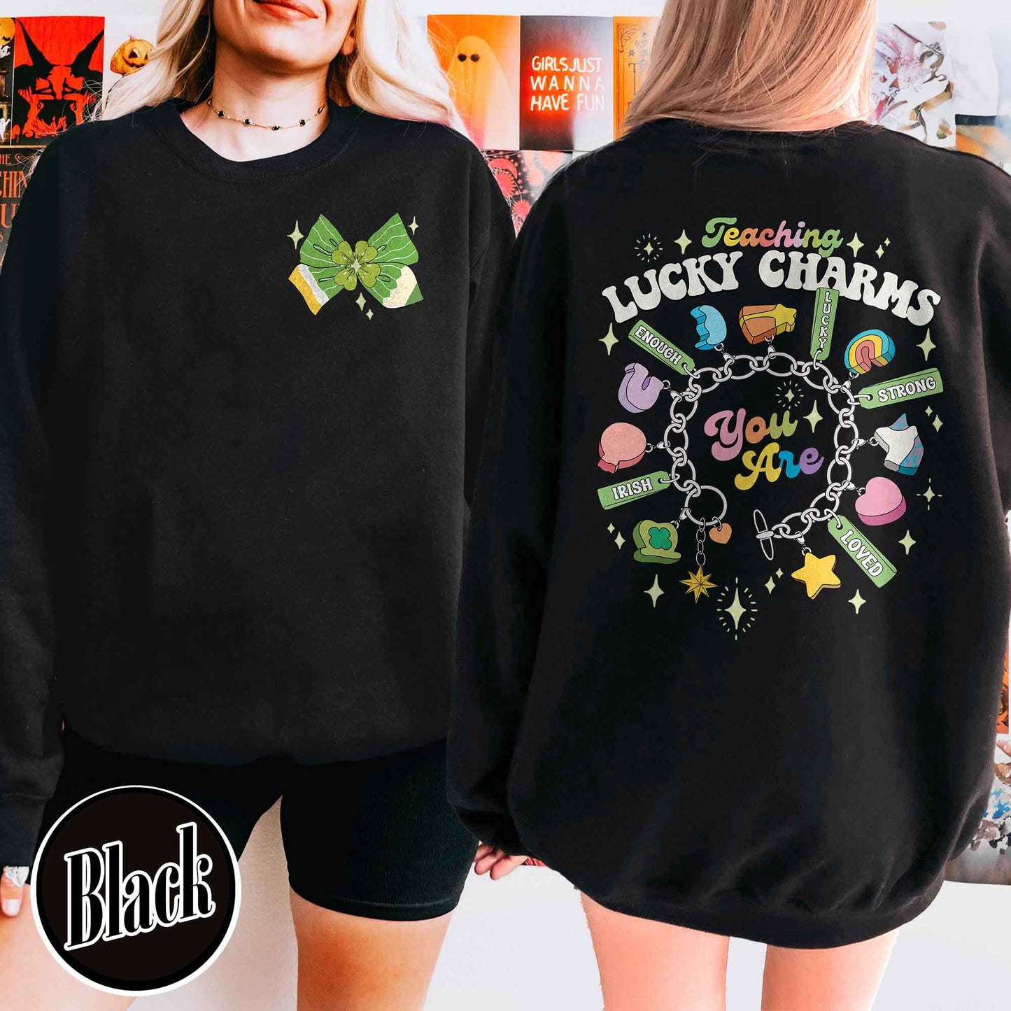 St Patrick's Day Sweatshirt,Teaching Lucky Charms Sweatshirt, Lucky Teacher Sweatshirt, Teacher Gift