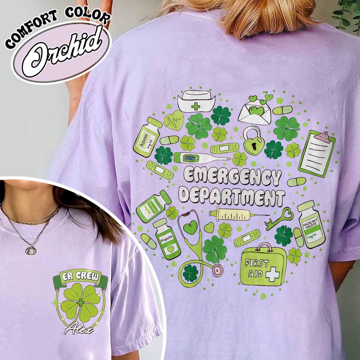 St Patrick's Day Emergency Department Comfort Colors Shirt,Custom ER Crew,ER Patricks Day Shirt,Emergency Room
